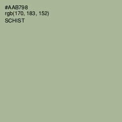 #AAB798 - Schist Color Image