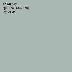#AAB7B3 - Bombay Color Image