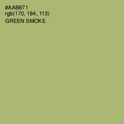 #AAB871 - Green Smoke Color Image