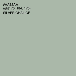 #AAB8AA - Silver Chalice Color Image