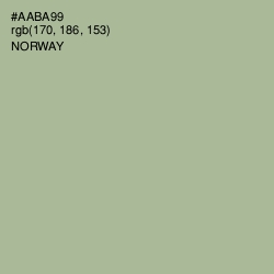 #AABA99 - Norway Color Image