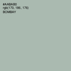 #AABAB0 - Bombay Color Image