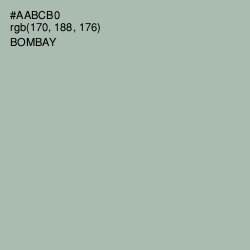 #AABCB0 - Bombay Color Image