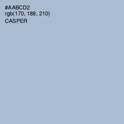 #AABCD2 - Casper Color Image