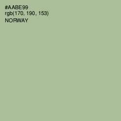 #AABE99 - Norway Color Image