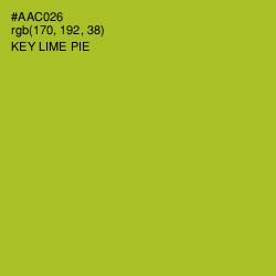 #AAC026 - Key Lime Pie Color Image