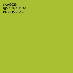 #AAC033 - Key Lime Pie Color Image