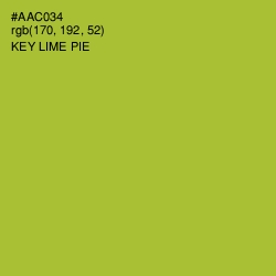 #AAC034 - Key Lime Pie Color Image