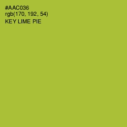 #AAC036 - Key Lime Pie Color Image
