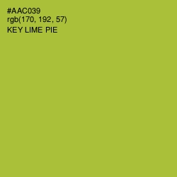 #AAC039 - Key Lime Pie Color Image