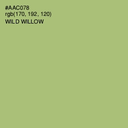 #AAC078 - Wild Willow Color Image
