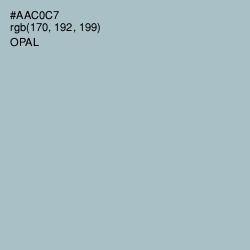 #AAC0C7 - Opal Color Image