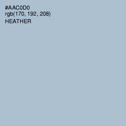 #AAC0D0 - Heather Color Image