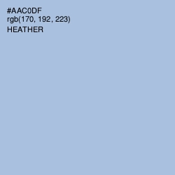 #AAC0DF - Heather Color Image