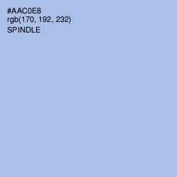 #AAC0E8 - Spindle Color Image