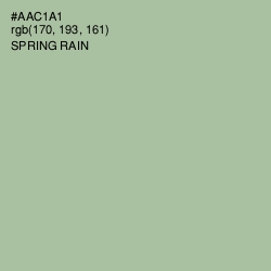#AAC1A1 - Spring Rain Color Image