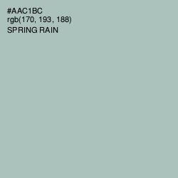 #AAC1BC - Spring Rain Color Image