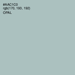 #AAC1C0 - Opal Color Image