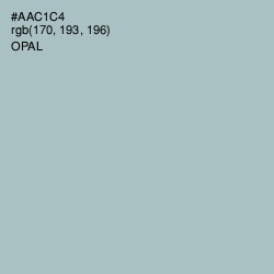 #AAC1C4 - Opal Color Image
