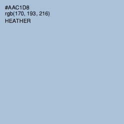 #AAC1D8 - Heather Color Image
