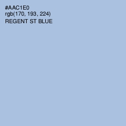 #AAC1E0 - Regent St Blue Color Image