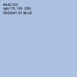 #AAC1E2 - Regent St Blue Color Image