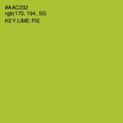 #AAC232 - Key Lime Pie Color Image