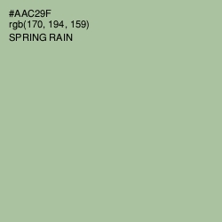 #AAC29F - Spring Rain Color Image
