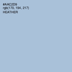 #AAC2D9 - Heather Color Image