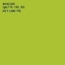 #AAC335 - Key Lime Pie Color Image