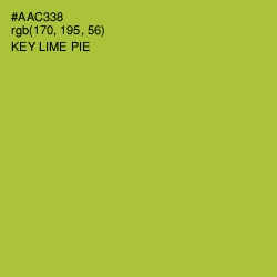 #AAC338 - Key Lime Pie Color Image
