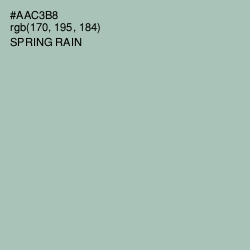 #AAC3B8 - Spring Rain Color Image