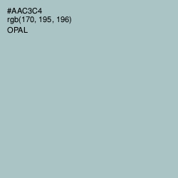 #AAC3C4 - Opal Color Image