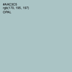 #AAC3C5 - Opal Color Image