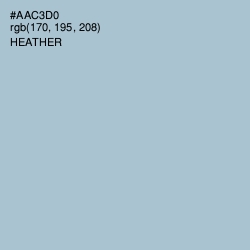 #AAC3D0 - Heather Color Image