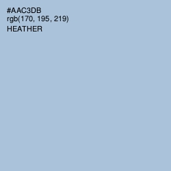#AAC3DB - Heather Color Image