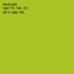 #AAC425 - Key Lime Pie Color Image