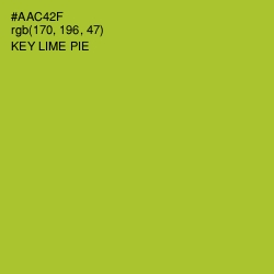#AAC42F - Key Lime Pie Color Image