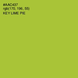 #AAC437 - Key Lime Pie Color Image