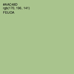 #AAC48D - Feijoa Color Image