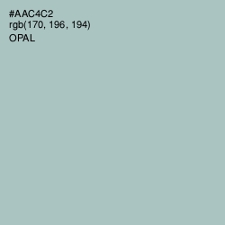 #AAC4C2 - Opal Color Image