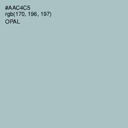 #AAC4C5 - Opal Color Image