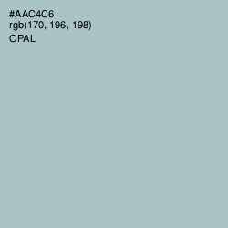 #AAC4C6 - Opal Color Image