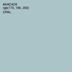 #AAC4C8 - Opal Color Image