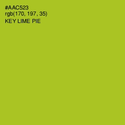 #AAC523 - Key Lime Pie Color Image