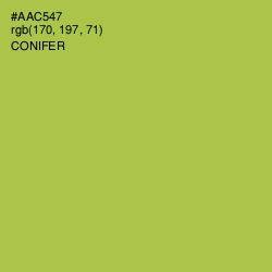 #AAC547 - Conifer Color Image
