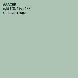 #AAC5B1 - Spring Rain Color Image