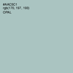 #AAC5C1 - Opal Color Image