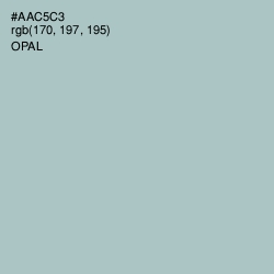 #AAC5C3 - Opal Color Image