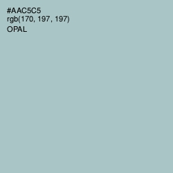 #AAC5C5 - Opal Color Image